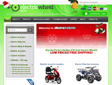 Tablet Screenshot of electricwheelstore.com